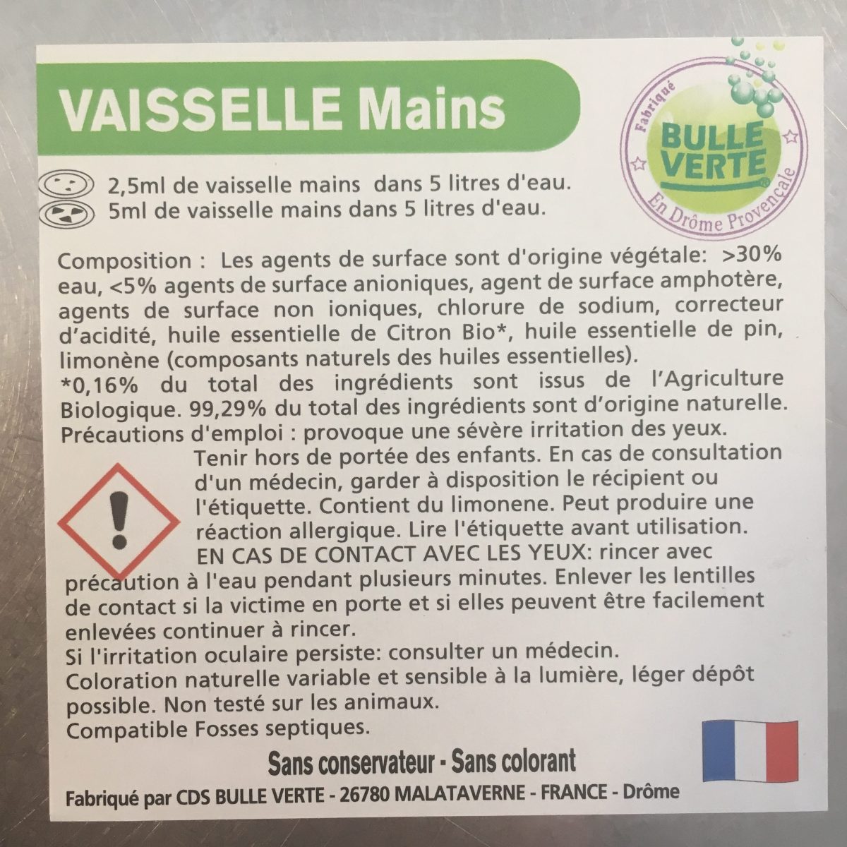 Produit Vaisselle Solide et Naturel Sauge Basilic - Mon Carré Nature